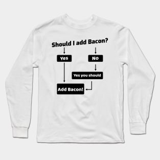 Should I Add Bacon? Long Sleeve T-Shirt